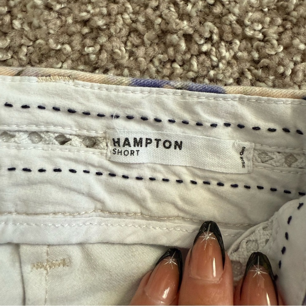 Dear John Anthropologie Floral Hampton Shorts Size XL Spring Bloomcore Lavender - Picture 8 of 10